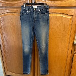 Cotton Citizen Blue Denim Jeans Size 25 spilt at ankles